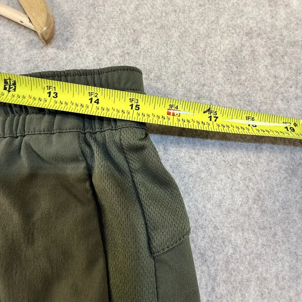 Volcom Mens Olive Green Elastic Waist Drawstring Mesh Panel Shorts Size Medium